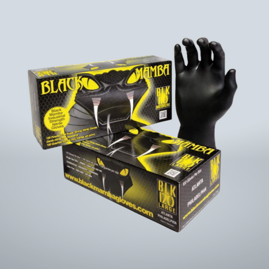 Disposable Nitrex Polymer Gloves by Black Mamba